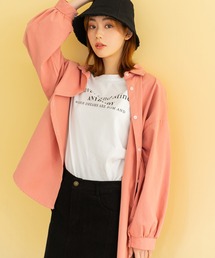 オーバーワイドカラーシャツ