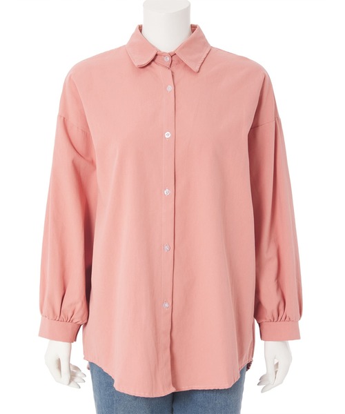 fifth（フィフス）の「オーバーワイドカラーシャツ（シャツ/ブラウス・レディース・ピンク/イエロー・M）」の13枚目の写真