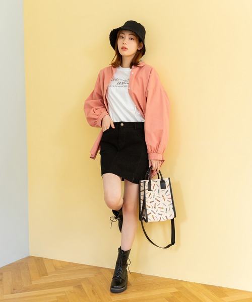 fifth（フィフス）の「オーバーワイドカラーシャツ（シャツ/ブラウス・レディース・ピンク/イエロー・M）」の3枚目の写真
