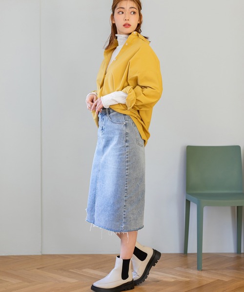 fifth（フィフス）の「オーバーワイドカラーシャツ（シャツ/ブラウス・レディース・ピンク/イエロー・M）」の12枚目の写真