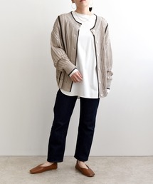メッシュニットカーデ