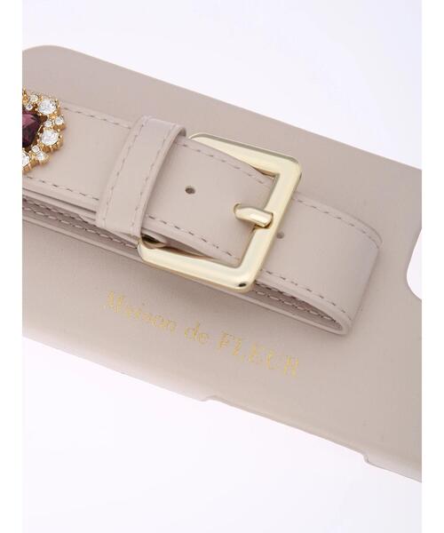 Maison de FLEUR（メゾンドフルール）の「ビジューベルトアイフォン13ケース（スマホケース/カバー・レディース・サックスブルー/ブラック/ピンク・FREE）」の8枚目の写真