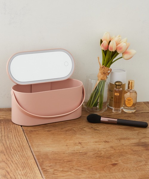BIRTHDAY BAR(バースデイバー)の「PORTABLE MAKEUP BOX LED付き メイクボックス(その他ビューティーグッズ・レディース・ホワイト/ピンク・フリー)」の22枚目の写真