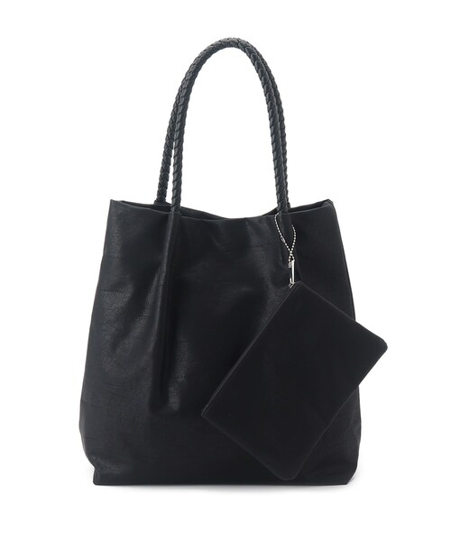 SHOO・LA・RUE(シューラルー)の「◆メッシュハンドルトート(トートバッグ・レディース・ブラック/ベージュ/シルバー/レモンイエロー・00)」の1枚目の写真