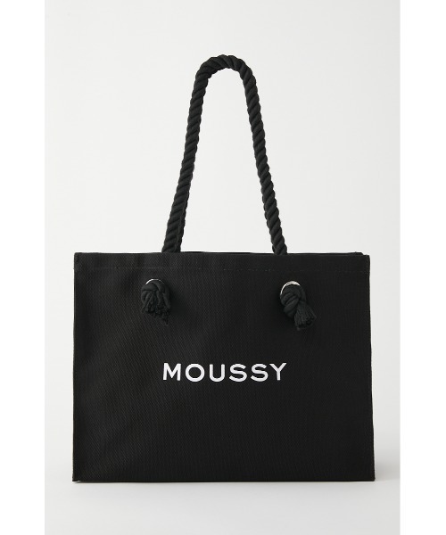 MOUSSY（マウジー）の「MOUSSY SOUVENIR SHOPPER（トートバッグ・レディース・ブラック/ホワイト・FREE）」の7枚目の写真