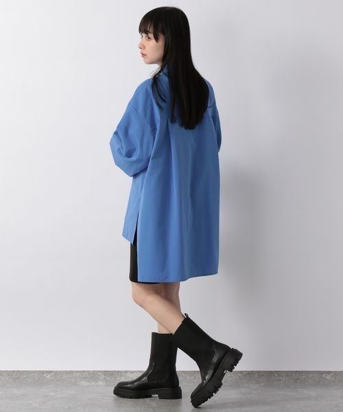 LOWRYS FARM（ローリーズファーム）の「バックテイルロングシャツＬＳ　268524（シャツ/ブラウス・レディース・オフホワイト/ブラック/ブルー・FREE）」の12枚目の写真