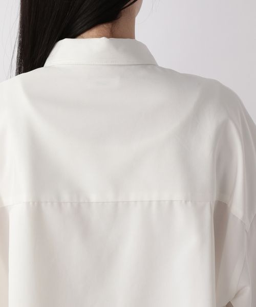 LOWRYS FARM（ローリーズファーム）の「バックテイルロングシャツＬＳ　268524（シャツ/ブラウス・レディース・オフホワイト/ブラック/ブルー・FREE）」の20枚目の写真