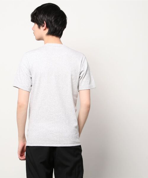 HANES(ヘインズ)の「Hanes ビービーリブヘンリーネックT HM1-T103(Tシャツ/カットソー・メンズ・ホワイト/ブラック/ネイビー/杢グレー・S/M/L/XL)」の6枚目の写真