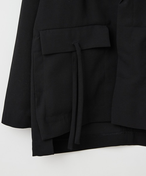 CIAOPANIC（チャオパニック）の「【SUPERTHANKS/スーパーサンクス】HEM SWITCHING ジャケット（テーラードジャケット・レディース・ブラック/ブルー系その他・SMALL）」の6枚目の写真