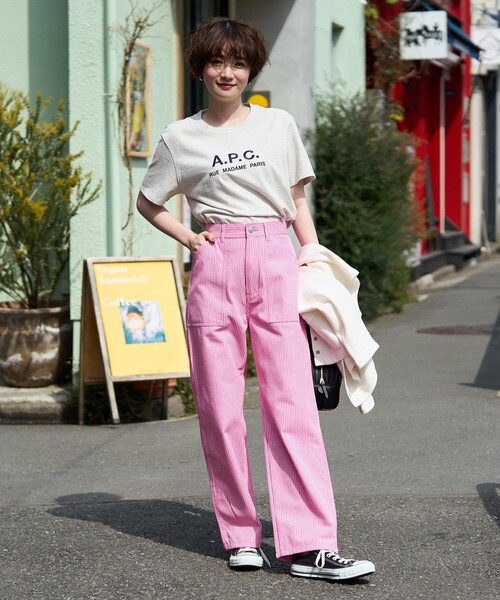 FREAK'S STORE（フリークスストア）の「カラーペインターパンツ（その他パンツ・レディース・ブラック/パープル/ピンク/イエロー/ブルー・SMALL/MEDIUM）」の9枚目の写真