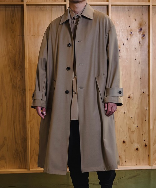 Jack Miller(ジャックミラー)の「Jack Miller バルマカーン コート 001(ステンカラーコート・メンズ・ブラック/ベージュ・S/M/L)」の18枚目の写真