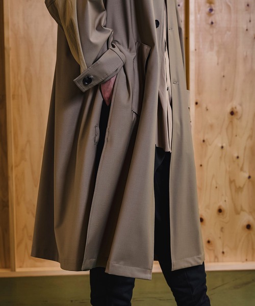 Jack Miller(ジャックミラー)の「Jack Miller バルマカーン コート 001(ステンカラーコート・メンズ・ブラック/ベージュ・S/M/L)」の20枚目の写真