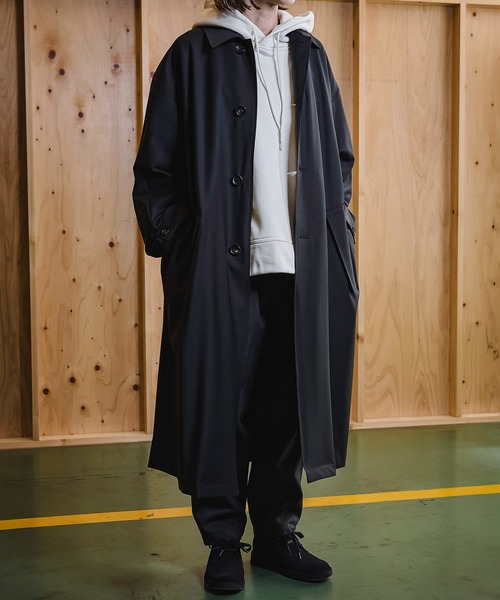 Jack Miller(ジャックミラー)の「Jack Miller バルマカーン コート 001(ステンカラーコート・メンズ・ブラック/ベージュ・S/M/L)」の6枚目の写真