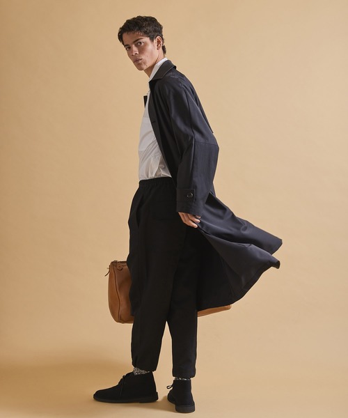 Jack Miller(ジャックミラー)の「Jack Miller バルマカーン コート 001(ステンカラーコート・メンズ・ブラック/ベージュ・S/M/L)」の14枚目の写真