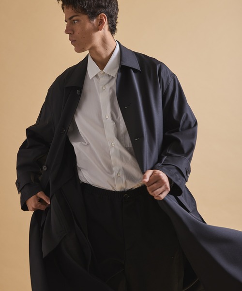 Jack Miller(ジャックミラー)の「Jack Miller バルマカーン コート 001(ステンカラーコート・メンズ・ブラック/ベージュ・S/M/L)」の7枚目の写真