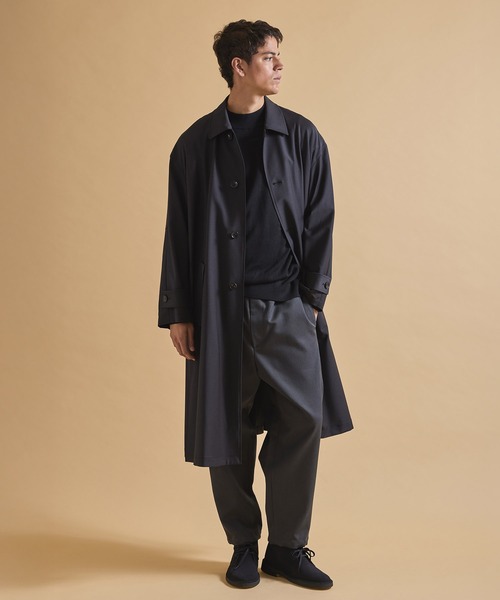 Jack Miller(ジャックミラー)の「Jack Miller バルマカーン コート 001(ステンカラーコート・メンズ・ブラック/ベージュ・S/M/L)」の13枚目の写真