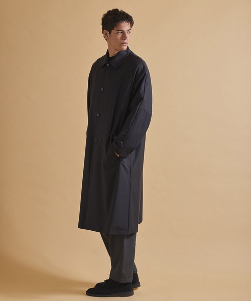 Jack Miller(ジャックミラー)の「Jack Miller バルマカーン コート 001(ステンカラーコート・メンズ・ブラック/ベージュ・S/M/L)」の11枚目の写真