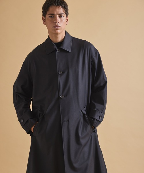 Jack Miller(ジャックミラー)の「Jack Miller バルマカーン コート 001(ステンカラーコート・メンズ・ブラック/ベージュ・S/M/L)」の8枚目の写真