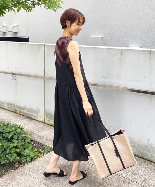 OPAQUE.CLIP（オペークドットクリップ）の「◆メタルコードフラットミュールサンダル（サンダル・レディース・ブラック/ピンクゴールド/ブロンズ・03/02）」の12枚目の写真