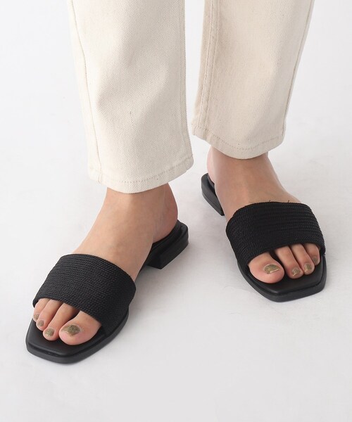 OPAQUE.CLIP（オペークドットクリップ）の「◆メタルコードフラットミュールサンダル（サンダル・レディース・ブラック/ピンクゴールド/ブロンズ・03/02）」の20枚目の写真