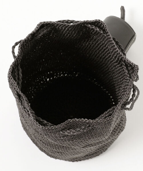 TOFF&LOADSTONE（トフアンドロードストーン）の「TOFF & LOADSTONE / ドローストリング ショルダーバッグ（かごバッグ・メンズ・グレー系その他・ONE SIZE）」の6枚目の写真