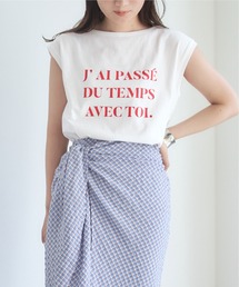 titivate | ﾌﾚﾝﾁｽﾘｰﾌﾞﾛｺﾞTｼｬﾂ(Tシャツ/カットソー)