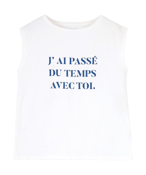 titivate（ティティベイト）の「ﾌﾚﾝﾁｽﾘｰﾌﾞﾛｺﾞTｼｬﾂ（Tシャツ/カットソー・レディース・ホワイト系その他/ブルー系その他/ホワイト系その他2・FREE）」の7枚目の写真