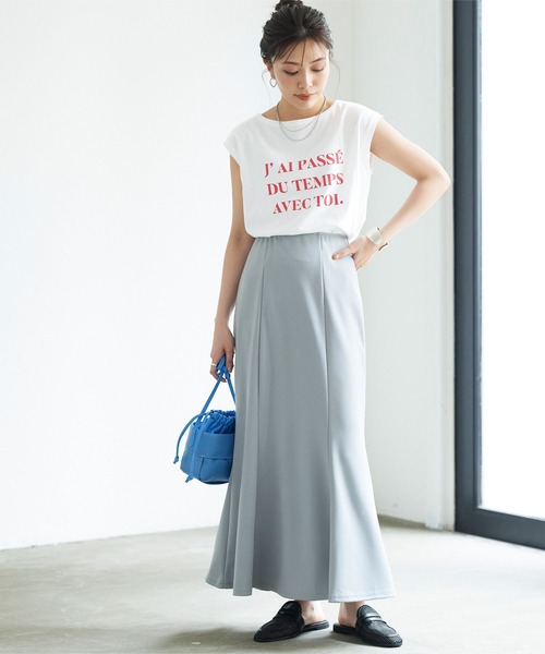 titivate（ティティベイト）の「ﾌﾚﾝﾁｽﾘｰﾌﾞﾛｺﾞTｼｬﾂ（Tシャツ/カットソー・レディース・ホワイト系その他/ブルー系その他/ホワイト系その他2・FREE）」の13枚目の写真