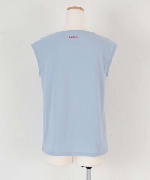 titivate（ティティベイト）の「ﾌﾚﾝﾁｽﾘｰﾌﾞﾛｺﾞTｼｬﾂ（Tシャツ/カットソー・レディース・ホワイト系その他/ブルー系その他/ホワイト系その他2・FREE）」の14枚目の写真