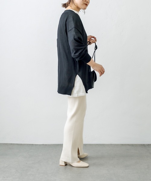 PUAL CE CIN(ピュアルセシン)の「【WEB限定】接触冷感カーディガン+ロゴTシャツアンサンブル(アンサンブル・レディース・ホワイト/ブラック/グレー・FREE)」の18枚目の写真