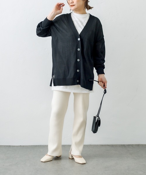 PUAL CE CIN(ピュアルセシン)の「【WEB限定】接触冷感カーディガン+ロゴTシャツアンサンブル(アンサンブル・レディース・ホワイト/ブラック/グレー・FREE)」の17枚目の写真