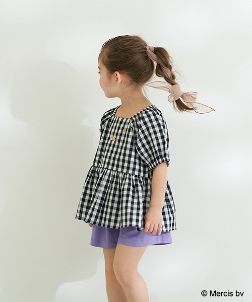 b・ROOM（ビールーム）の「【MIFFY】MIFFY刺しゅうチュニックブラウス（シャツ/ブラウス・キッズ・ブラック/ベージュ/グレー・90cm/120cm/130cm/100cm/110cm）」の5枚目の写真