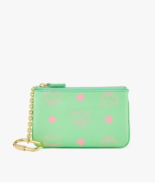 MCM(エムシーエム)の「MCM/エムシーエム/Color Splash Logo KeyWallet/キーポーチ - カラースプラッシュロゴレザー(コインケース・メンズ・パープル/ピンク/グリーン・FREE)」の2枚目の写真