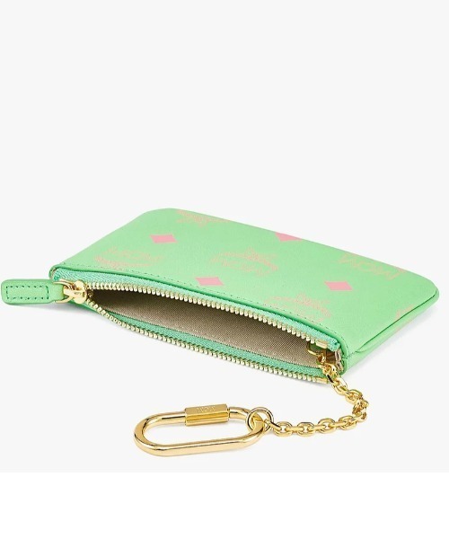 MCM(エムシーエム)の「MCM/エムシーエム/Color Splash Logo KeyWallet/キーポーチ - カラースプラッシュロゴレザー(コインケース・メンズ・パープル/ピンク/グリーン・FREE)」の4枚目の写真