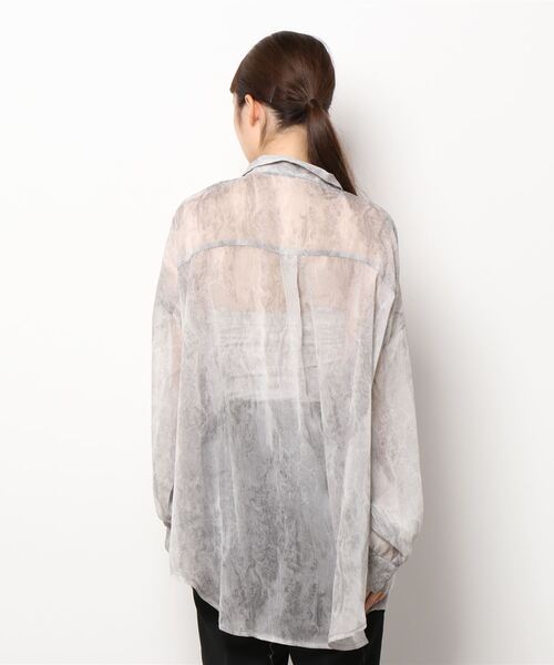 ANDGEEBEE（アンジービー）の「カイキンシアーシャツ（シャツ/ブラウス・レディース・ブラック/グレー・MEDIUM）」の16枚目の写真