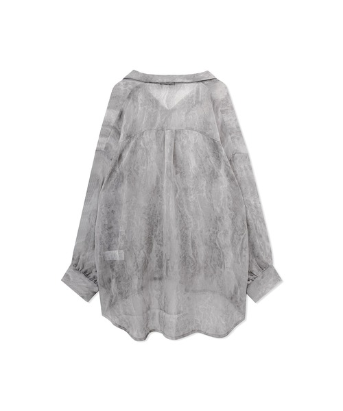 ANDGEEBEE（アンジービー）の「カイキンシアーシャツ（シャツ/ブラウス・レディース・ブラック/グレー・MEDIUM）」の12枚目の写真