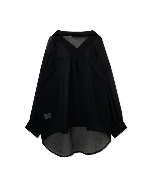 ANDGEEBEE（アンジービー）の「カイキンシアーシャツ（シャツ/ブラウス・レディース・ブラック/グレー・MEDIUM）」の7枚目の写真