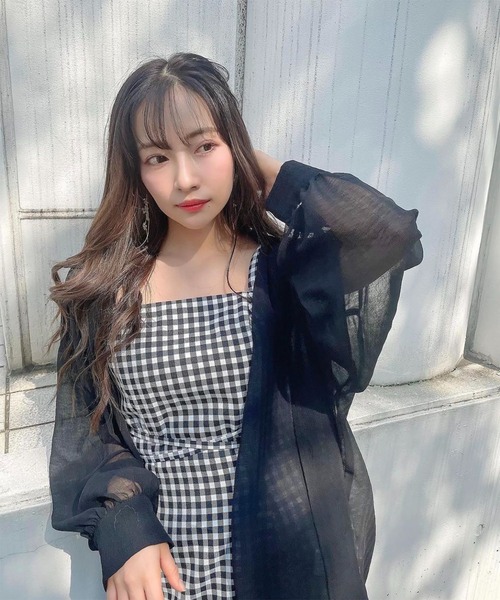 ANDGEEBEE（アンジービー）の「カイキンシアーシャツ（シャツ/ブラウス・レディース・ブラック/グレー・MEDIUM）」の11枚目の写真