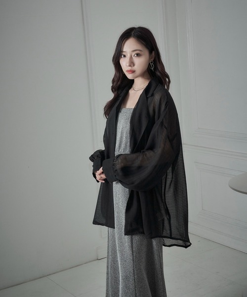 ANDGEEBEE（アンジービー）の「カイキンシアーシャツ（シャツ/ブラウス・レディース・ブラック/グレー・MEDIUM）」の3枚目の写真