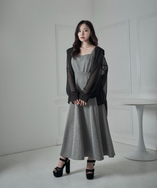 ANDGEEBEE（アンジービー）の「カイキンシアーシャツ（シャツ/ブラウス・レディース・ブラック/グレー・MEDIUM）」の4枚目の写真