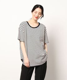前後2wayボーダービッグTシャツ