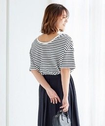 KOBE LETTUCE | 前後2wayボーダービッグTシャツ(Tシャツ/カットソー)