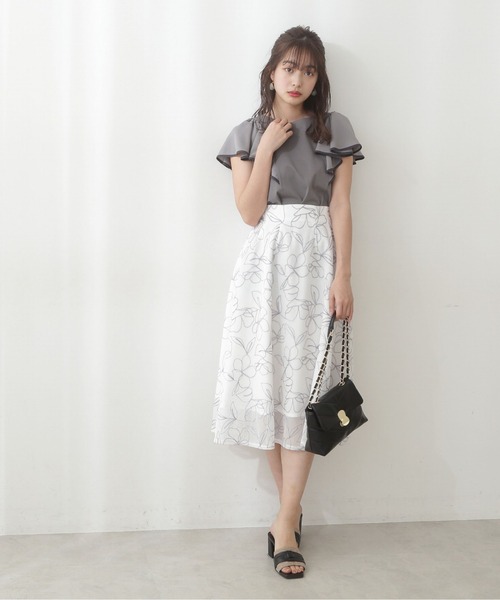 PROPORTION BODY DRESSING（プロポーションボディドレッシング）の「チェーン刺繍フラワースカート / 1212120412（スカート・レディース・パープル/ホワイト系その他・SMALL/MEDIUM）」の15枚目の写真