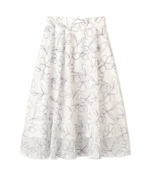 PROPORTION BODY DRESSING（プロポーションボディドレッシング）の「チェーン刺繍フラワースカート / 1212120412（スカート・レディース・パープル/ホワイト系その他・SMALL/MEDIUM）」の8枚目の写真