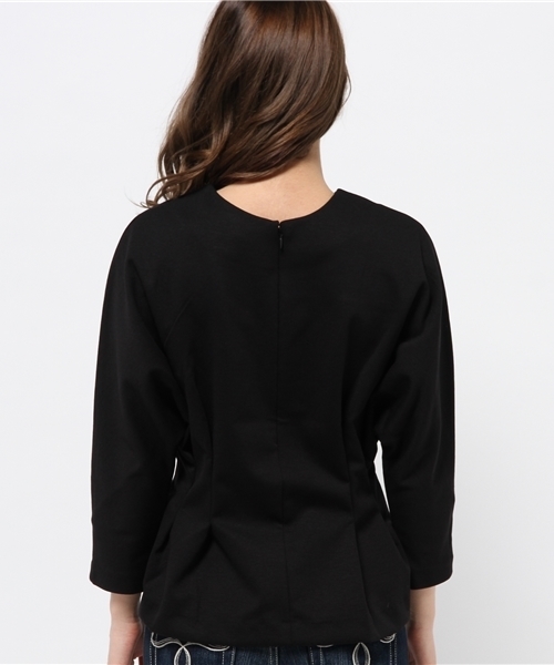 OUTLET(アウトレット)の「【CAPRICIEUX LE'MAGE】ペプラムT(Tシャツ/カットソー・レディース・ブラック/ネイビー/ホワイト・FREE)」の6枚目の写真