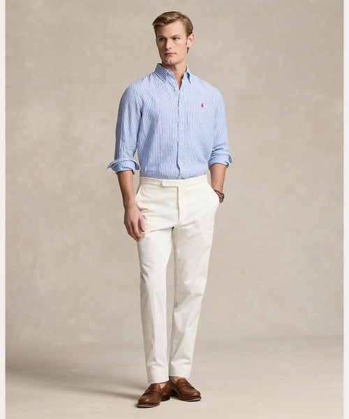 POLO RALPH LAUREN（ポロ ラルフ ローレン）の「クラシック フィット ストライプド リネン シャツ（シャツ/ブラウス・メンズ・マルチ・M/XL/XXL/L/S/XS）」の9枚目の写真