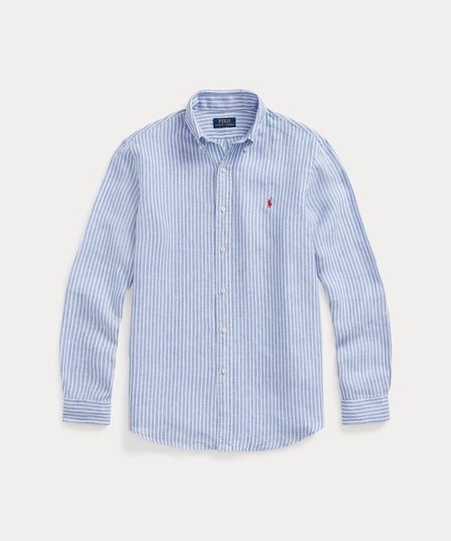 POLO RALPH LAUREN（ポロ ラルフ ローレン）の「クラシック フィット ストライプド リネン シャツ（シャツ/ブラウス・メンズ・マルチ・M/XL/XXL/L/S/XS）」の10枚目の写真