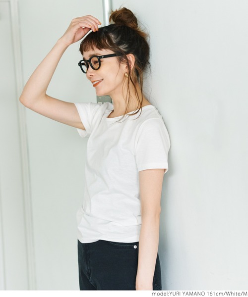 coca（coca）（コカ）の「風合い抜群丸胴コンパクトTee（Tシャツ/カットソー・レディース・レッド/ホワイト/ブラック・S/M/L）」の4枚目の写真
