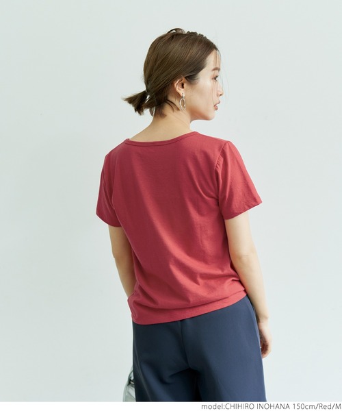 coca（coca）（コカ）の「風合い抜群丸胴コンパクトTee（Tシャツ/カットソー・レディース・レッド/ホワイト/ブラック・S/M/L）」の8枚目の写真
