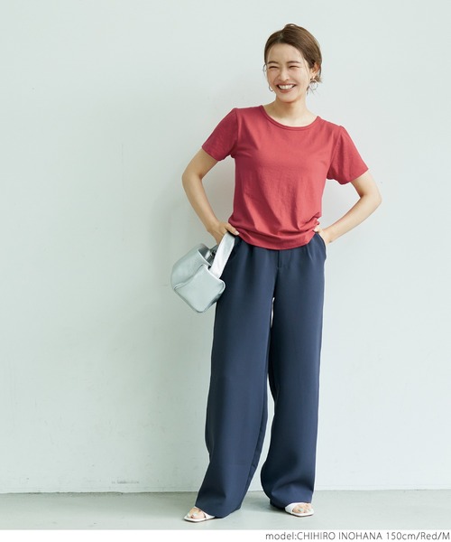 coca（coca）（コカ）の「風合い抜群丸胴コンパクトTee（Tシャツ/カットソー・レディース・レッド/ホワイト/ブラック・S/M/L）」の9枚目の写真